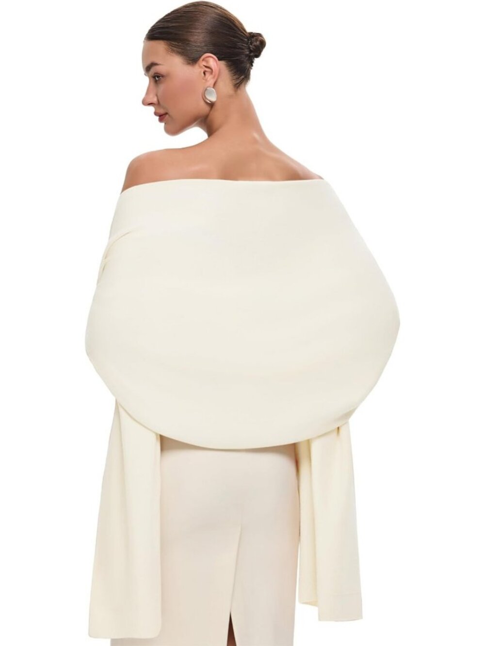 Elegant Women's Pashmina Shawl Wrap - Large Wedding, Evening, Winter Scarf